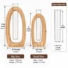 Pine wood plant holder set dimensions 7.25 inch and 6 inch